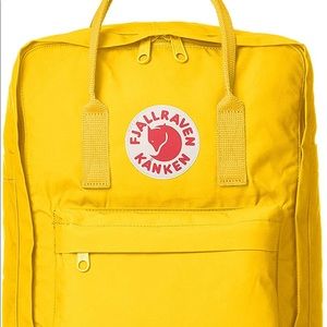 fjallraven yellow kanken in classic size